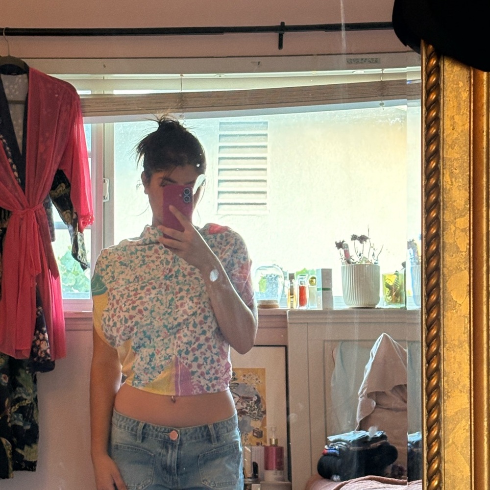Free People Multicolor Crop Top